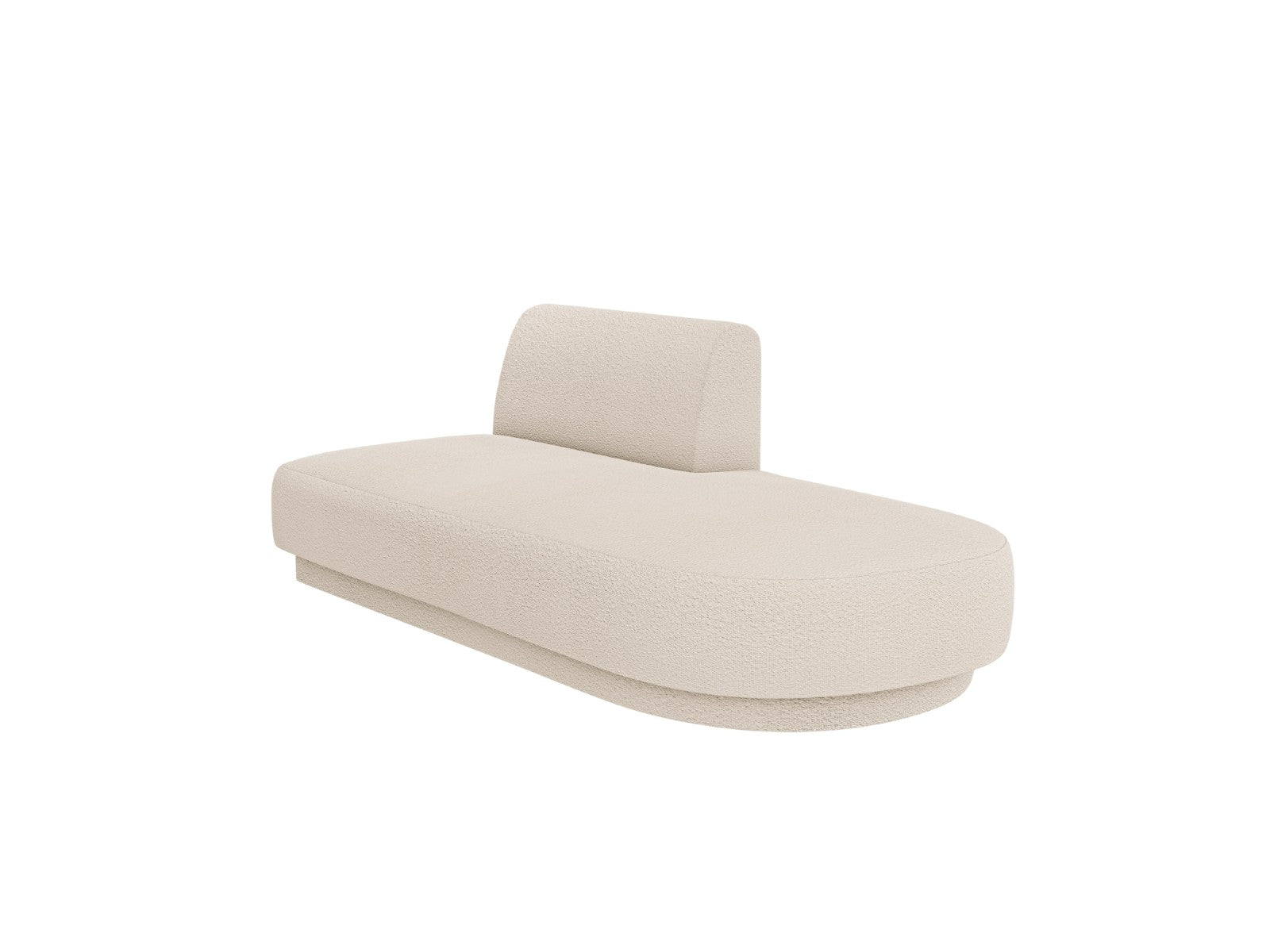 Micadoni Module Miley 2-zits, boucle beige - 90x158x70cm