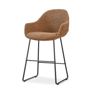 Nolon Nino-Mae barkruk bruin blend – zwart onderstel – 65 cm
