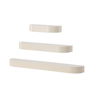 Nest living Sandy Zwevende Wandplanken Beige – Set Van 3 Nest living Sandy Zwevende Wandplanken Beige – Set Van 3
