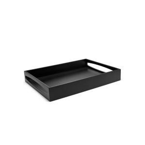 Leopold Vienna – Dienblad rechthoek 40x30x6cm MDF zwart Leopold Vienna – Dienblad rechthoek 40x30x6cm MDF zwart