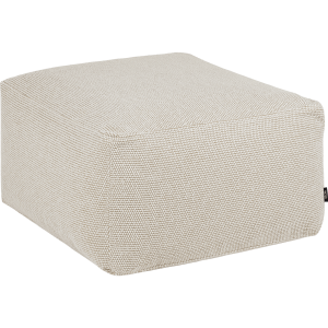 noo.ma Keno Outdoor Pouf – Milk Beige, 65 x 65 x 37,5 cm