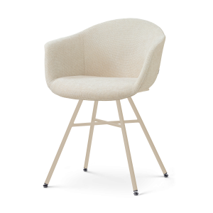 Nolon Noa-Otis eetkamerstoel cottonbeige – beige onderstel Nolon Noa-Otis eetkamerstoel cottonbeige – beige onderstel