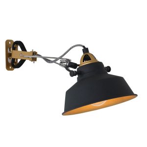 Mexlite wandlamp nove – 1 lichts – 36x 14 cm – zwart Mexlite wandlamp nove – 1 lichts – 36x 14 cm – zwart