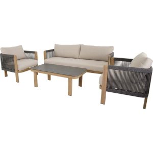 Lesli Living loungebank Sora – zwart – 177x74x66cm Lesli Living loungebank Sora – zwart – 177x74x66cm