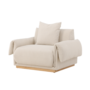 Nest living Rikki Gestoffeerde Fauteuil Beige Nest living Rikki Gestoffeerde Fauteuil Beige