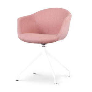 Nolon Nola-Otis Eetkamerstoel Zacht Roze – Draaibaar Wit Onderstel Nolon Nola-Otis Eetkamerstoel Zacht Roze – Draaibaar Wit Onderstel