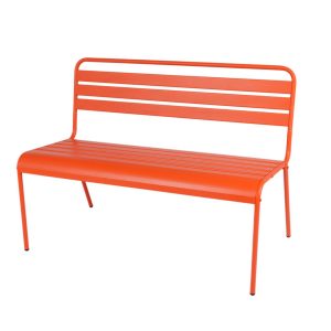 MaximaVida metalen tuinbank Max 120 cm oranje MaximaVida metalen tuinbank Max 120 cm oranje
