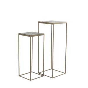 Light & Living bijzettafel CHISA – antiek brons – 38x38x100cm Light & Living bijzettafel CHISA – antiek brons – 38x38x100cm