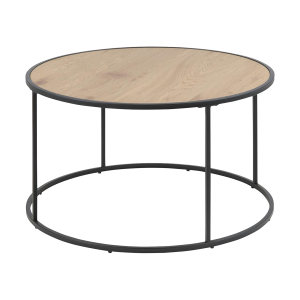 Lisomme Vic Ronde Houten Salontafel Ø 80 cm – Naturel Lisomme Vic Ronde Houten Salontafel Ø 80 cm – Naturel