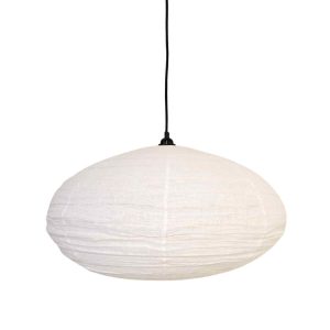 NOA MAY Hanglamp Ellips – off white – linnen – XL – Ø 60 cm / H 30 cm NOA MAY Hanglamp Ellips – off white – linnen – XL – Ø 60 cm / H 30 cm