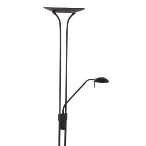 Mexlite vloerlamp Biron – 2 lichts – 52x 180 cm – zwart Mexlite vloerlamp Biron – 2 lichts – 52x 180 cm – zwart