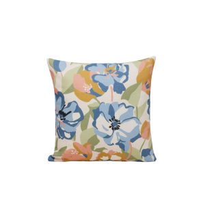 Madura Kussenovertrek Adelise ecru en blauwachtig 40×40 cm Madura Kussenovertrek Adelise ecru en blauwachtig 40×40 cm