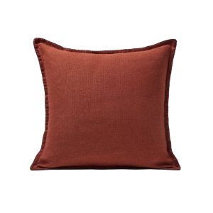 Madura Kussenovertrek Nino baksteen 50×50 cm Madura Kussenovertrek Nino baksteen 50×50 cm