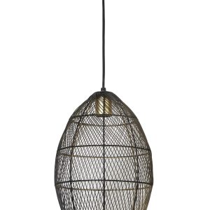 Light & Living hanglamp MEYA – Ø23x31cm – zwart Light & Living hanglamp MEYA – Ø23x31cm – zwart