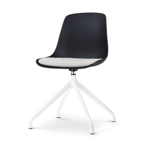 Nolon Nola-Liv Eetkamerstoel Zwart – Beige – Draaibaar – Wit Nolon Nola-Liv Eetkamerstoel Zwart – Beige – Draaibaar – Wit