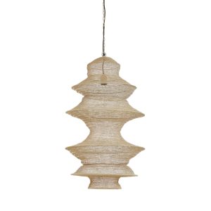 Light & Living hanglamp Nakisha – bruin – Ø48cm Light & Living hanglamp Nakisha – bruin – Ø48cm