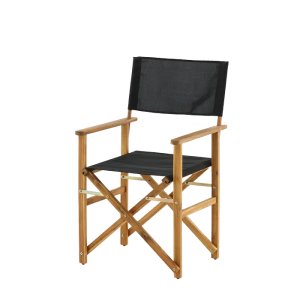 Nest outdoor Alba inklapbare houten tuinstoel zwart – met armleuningen Nest outdoor Alba inklapbare houten tuinstoel zwart – met armleuningen