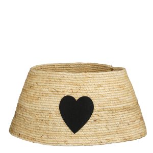 Mica Decorations Kerstboomrok met Hart – L50 x B50 x H26 cm – Maïsblad Mica Decorations Kerstboomrok met Hart – L50 x B50 x H26 cm – Maïsblad