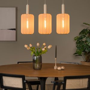 Lucide hanglamp CORINA – 3xE27 – Beige Lucide hanglamp CORINA – 3xE27 – Beige
