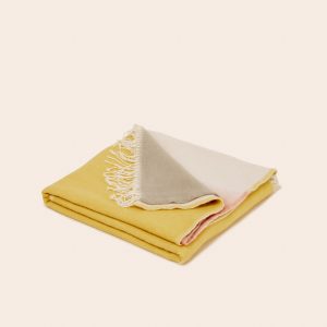 Madura Geruite Nelle geel en kleurverloop 130×180 cm Madura Geruite Nelle geel en kleurverloop 130×180 cm