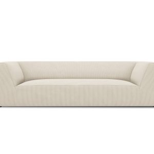 Micadoni Bank Ruby 3-zits, ribfluwelen, lichtbeige – 93x232x69cm Micadoni Bank Ruby 3-zits, ribfluwelen, lichtbeige – 93x232x69cm