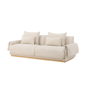 Nest living Rikki Gestoffeerde 3-Zits bank Beige – 237 cm Nest living Rikki Gestoffeerde 3-Zits bank Beige – 237 cm