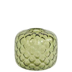Light & Living vaas CARINO – Ø27.5x25cm – groen Light & Living vaas CARINO – Ø27.5x25cm – groen