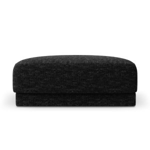 Micadoni Poef Miley structurele stof antraciet – 90x90x40cm Micadoni Poef Miley structurele stof antraciet – 90x90x40cm