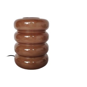 Leitmotiv tafellamp Aro – bruin – Ø12cm Leitmotiv tafellamp Aro – bruin – Ø12cm