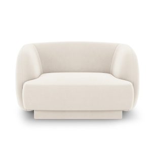 Micadoni Fauteuil Miley flueel, lichtbeige – 90x103x70cm Micadoni Fauteuil Miley flueel, lichtbeige – 90x103x70cm