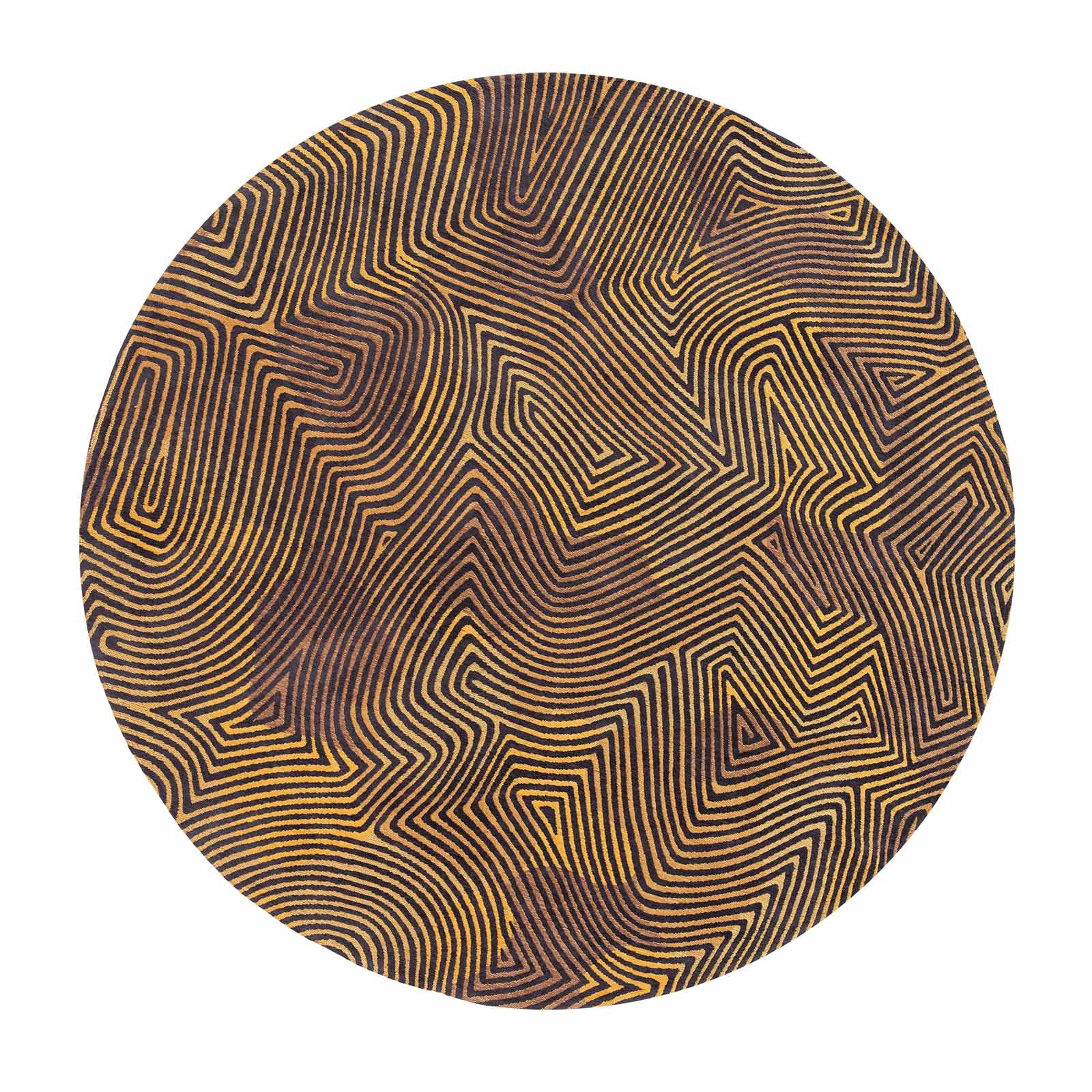 Louis De Poortere vloerkleed Black Gold - bruin - 240x240cm