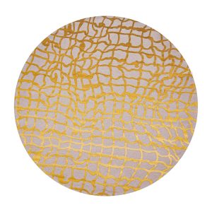 Louis De Poortere vloerkleed Yellow Scarab – geel – 240x240cm Louis De Poortere vloerkleed Yellow Scarab – geel – 240x240cm