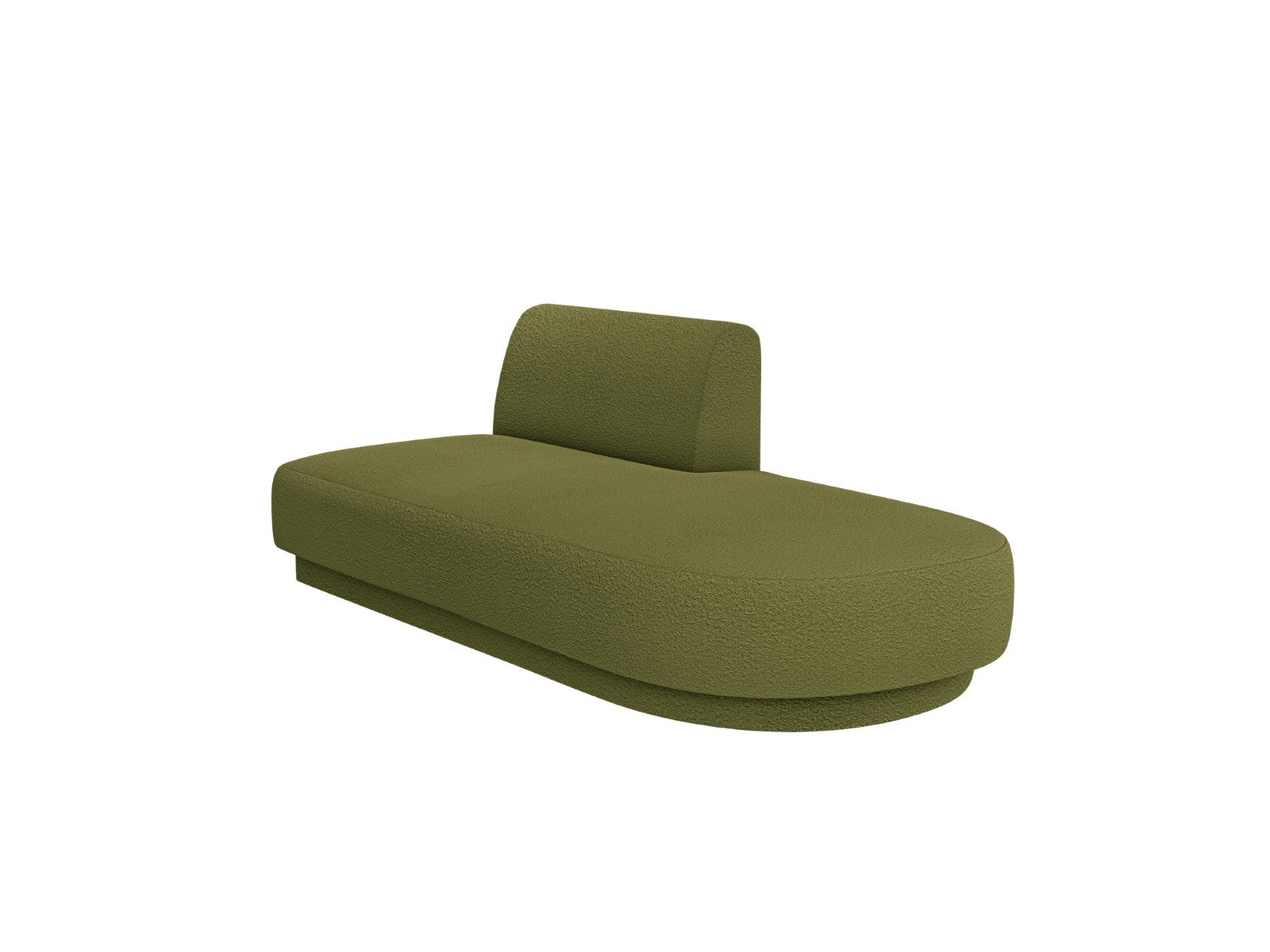 Micadoni Module Miley 2-zits, boucle donker olijfgroen - 90x158x70cm