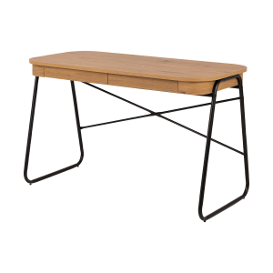 Lisomme Steven Houten Bureau met Opbergruimte – Naturel Lisomme Steven Houten Bureau met Opbergruimte – Naturel