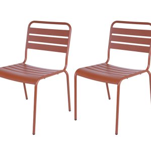 MaximaVida metalen tuinstoel Max roestbruin – doos per 2 stuks MaximaVida metalen tuinstoel Max roestbruin – doos per 2 stuks