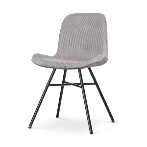 Nolon Noa-Fé Eetkamerstoel Ribstof Warm Grijs – Stof – Zwart Onderstel Nolon Noa-Fé Eetkamerstoel Ribstof Warm Grijs – Stof – Zwart Onderstel