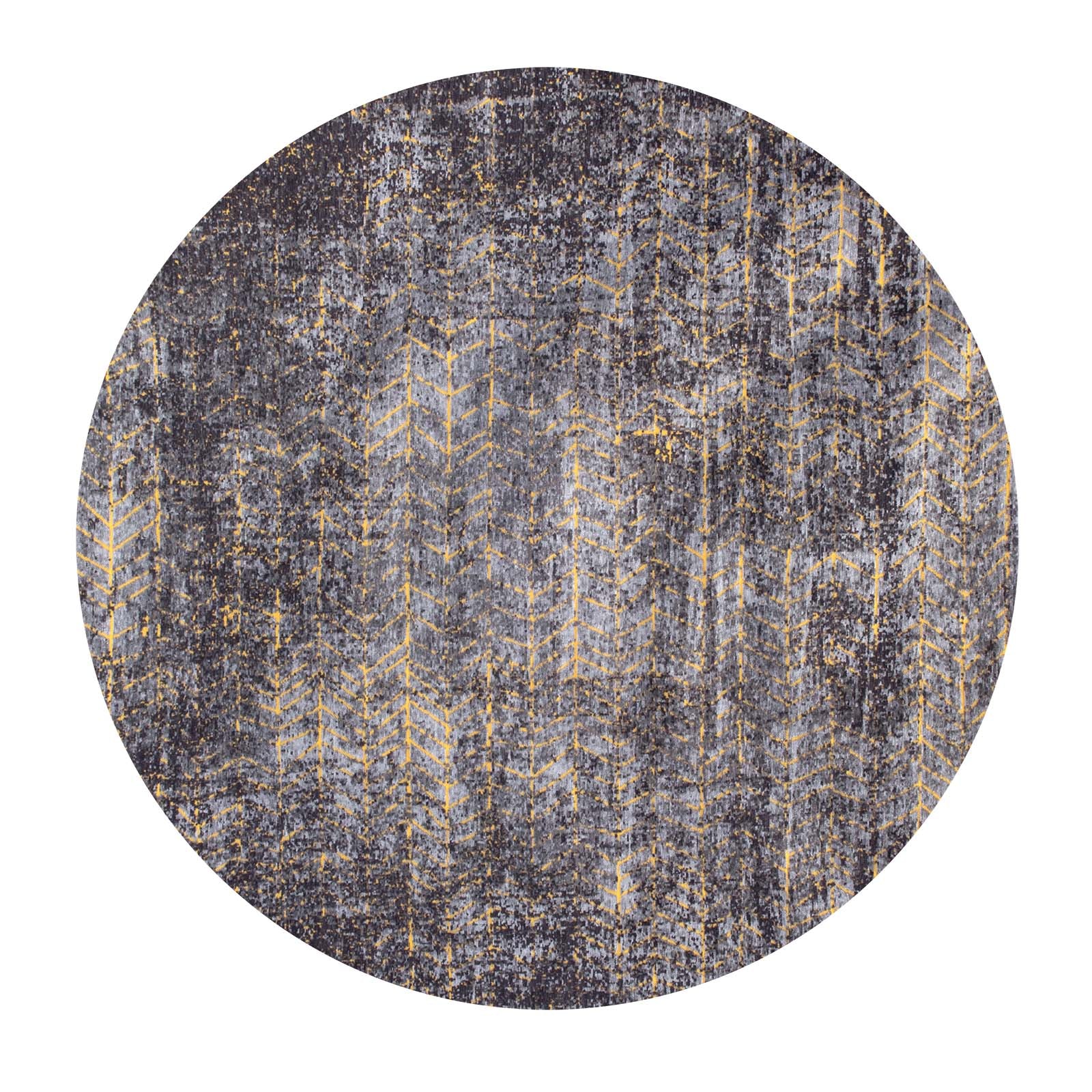 Louis De Poortere vloerkleed Broadway Glitter - zwart - 240x240cm