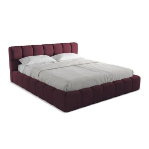 LaMiaSofa Bed met opbergruimte Roma – chenille stof – bordeaux – 200×2 LaMiaSofa Bed met opbergruimte Roma – chenille stof – bordeaux – 200×2
