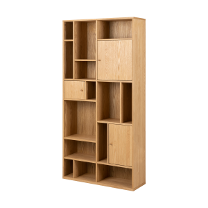 Lisomme Maarten Houten Boekenkast – B 90 cm – Naturel Lisomme Maarten Houten Boekenkast – B 90 cm – Naturel