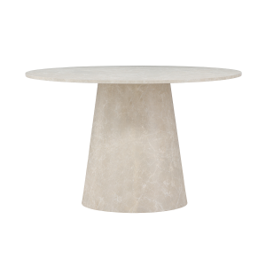 Nest living Trude Houten Eettafel Beige Marmerlook – Ø 120 cm Nest living Trude Houten Eettafel Beige Marmerlook – Ø 120 cm