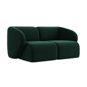 LaMiaSofa Tweezits modulaire bank Cervo – velours – flessengroen – 174