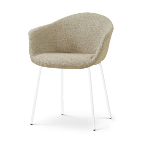 Nolon Nora-Otis Eetkamerstoel Taupe Melange – Wit Onderstel Nolon Nora-Otis Eetkamerstoel Taupe Melange – Wit Onderstel