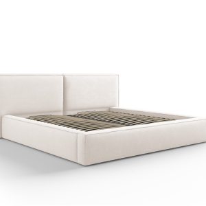 Micadoni Opbergbed met hoofdeinde Jodie 200x200cm, structurele stof, l Micadoni Opbergbed met hoofdeinde Jodie 200x200cm, structurele stof, l