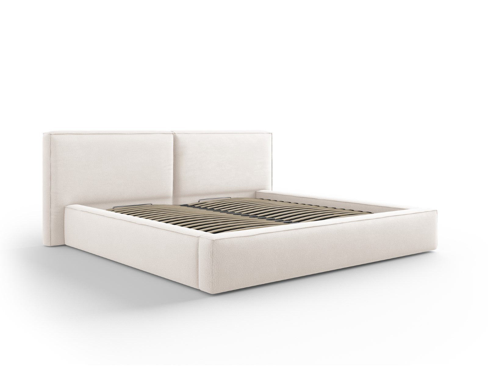 Micadoni Opbergbed met hoofdeinde Jodie 200x200cm, structurele stof, l