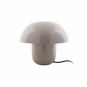 Leitmotiv tafellamp Fat Mushroom – grijs – 29x29x25cm – Paddenstoellam