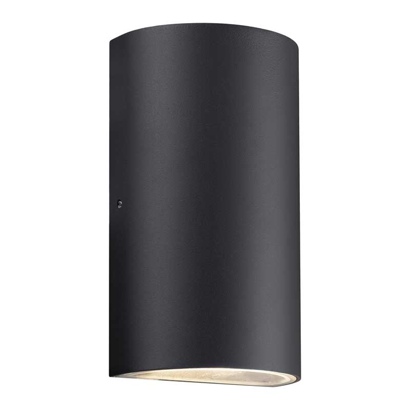 Nordlux Rold Wandlamp Buiten - 2-lichts LED - 3000K - IP54 - Zwart - R