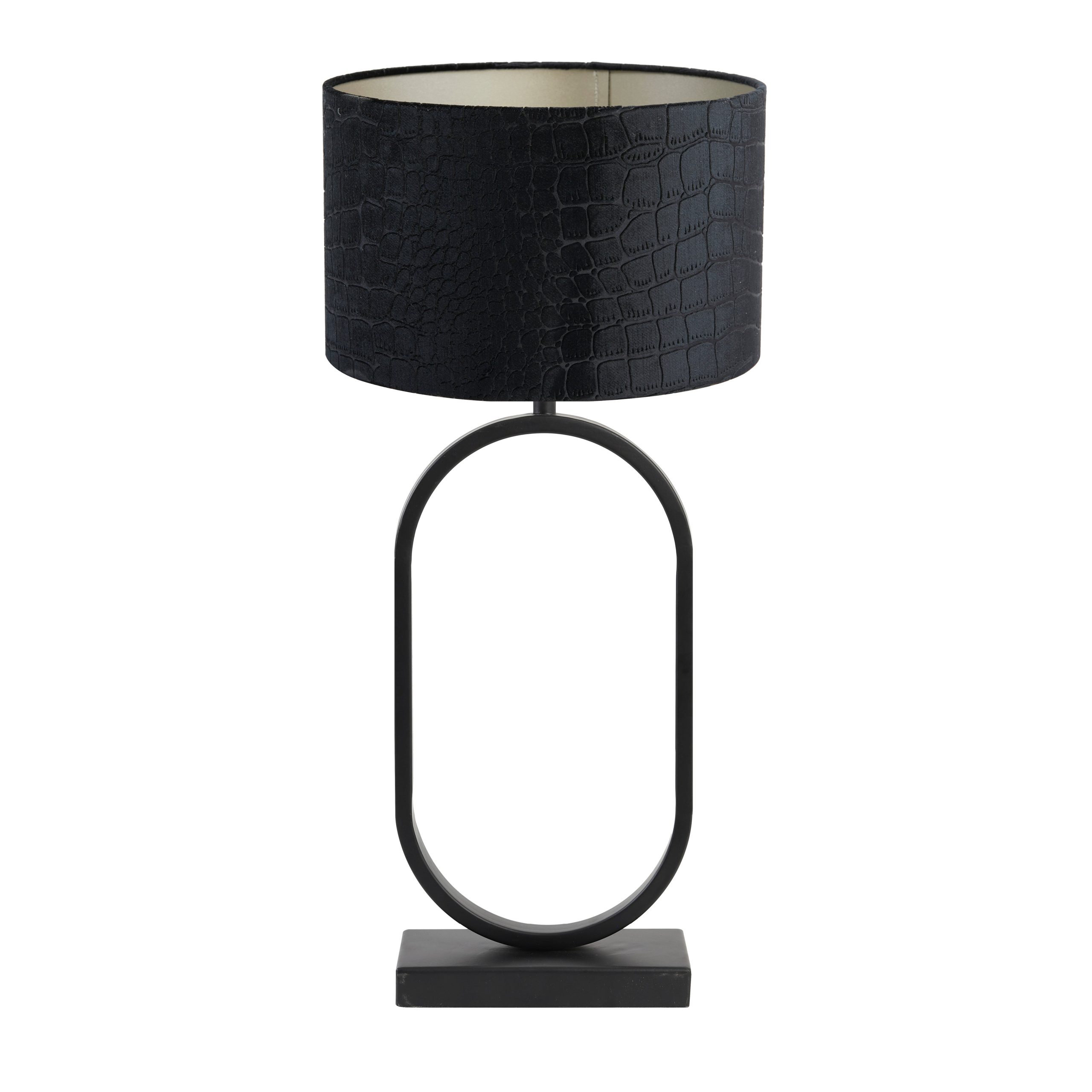 Light & Living tafellamp Jamiri/Praya - zwart, zwart - 30x30x67cm