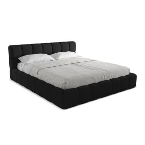 LaMiaSofa Bed met opbergruimte Roma – chenille stof – zwart – 200x228x LaMiaSofa Bed met opbergruimte Roma – chenille stof – zwart – 200x228x