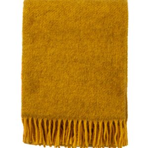 Klippan 100% wollen deken – Gotland – geel- 130x200cm