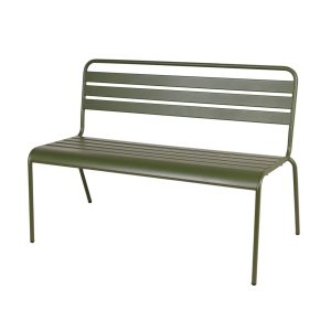 MaximaVida metalen tuinbank Max 120 cm olijfgroen MaximaVida metalen tuinbank Max 120 cm olijfgroen